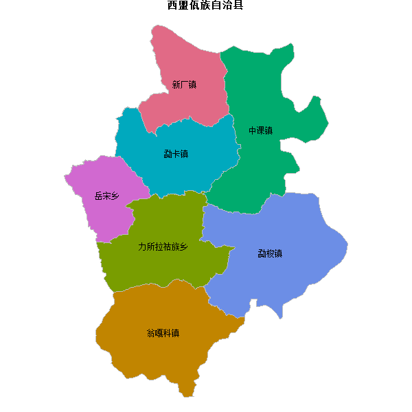 西盟佤族自治县乡镇地图ppt数据WGS84坐标系.ppt