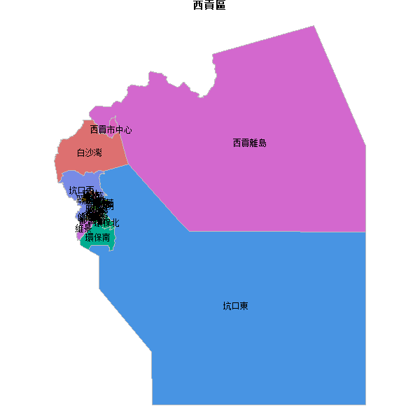西貢區地图shp数据WGS84坐标系.shp