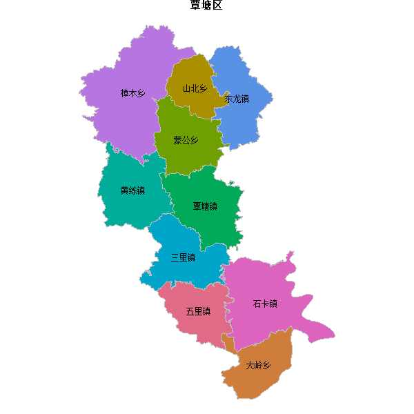 覃塘区乡镇地图shp数据WGS84坐标系.shp