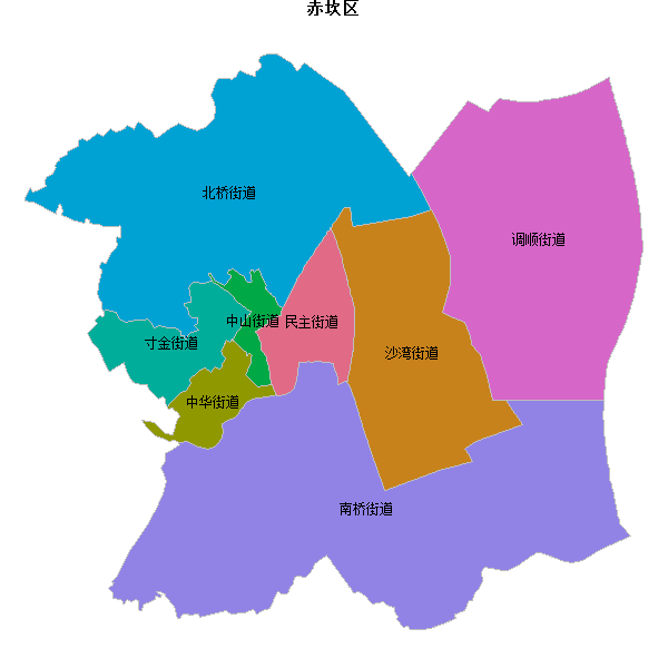赤坎区乡镇地图shp数据WGS84坐标系.shp