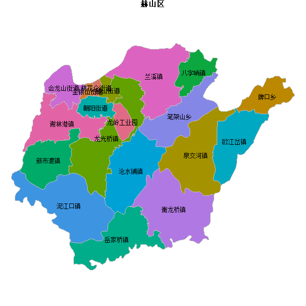 赫山区乡镇地图KML数据WGS84坐标系.KML