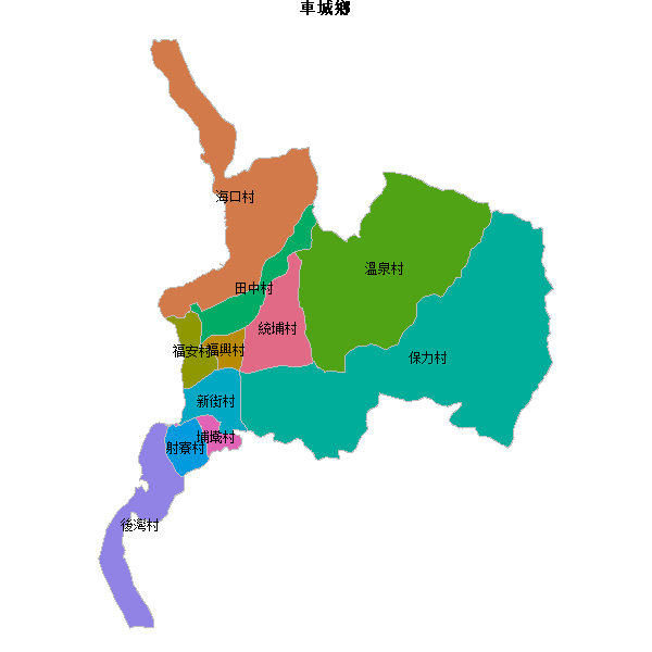 車城鄉乡镇地图shp数据WGS84坐标系.shp