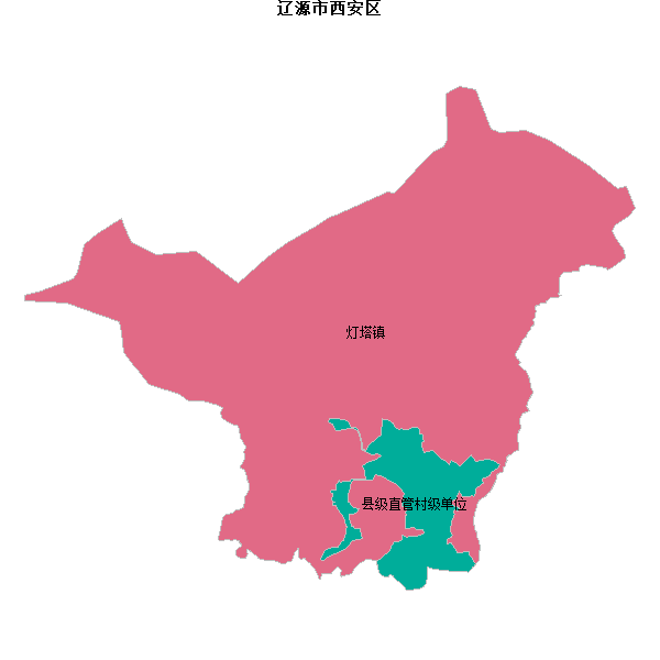 辽源市西安区乡镇地图shp数据WGS84坐标系.shp