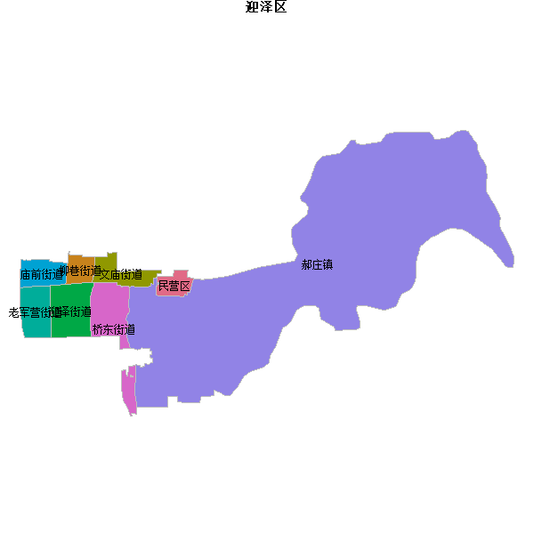 迎泽区乡镇地图shp数据WGS84坐标系.shp