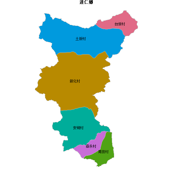 達仁鄉乡镇地图shp数据WGS84坐标系.shp