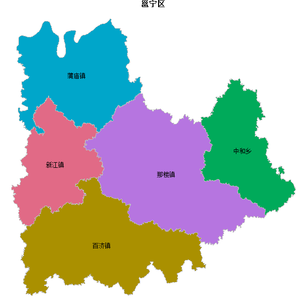 邕宁区乡镇地图shp数据WGS84坐标系.shp