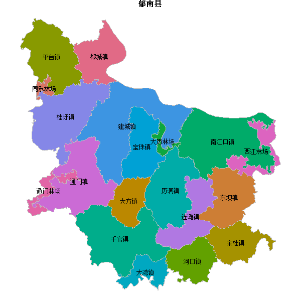 郁南县乡镇地图shp数据WGS84坐标系.shp