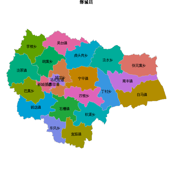 郸城县乡镇地图KML数据WGS84坐标系.KML