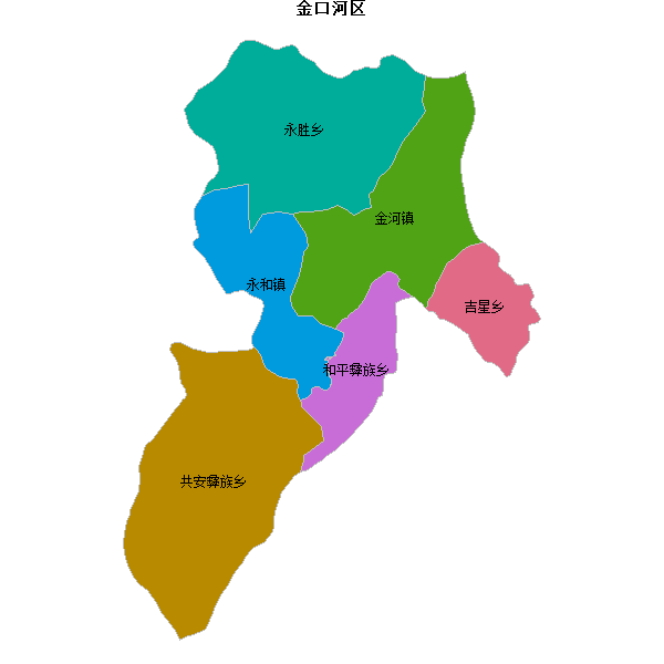 金口河区乡镇地图shp数据WGS84坐标系.shp