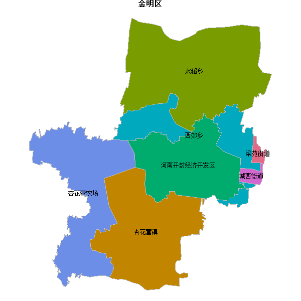 金明区乡镇地图DWG数据WGS84坐标系.DWG
