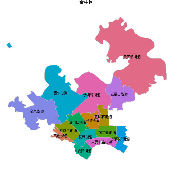 金牛区乡镇地图shp数据WGS84坐标系.shp