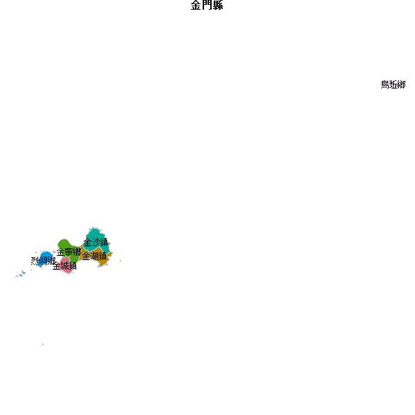 金門縣地图shp数据WGS84坐标系.shp