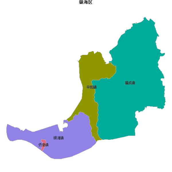 银海区乡镇地图shp数据WGS84坐标系.shp