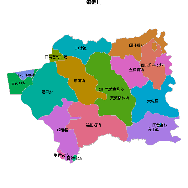 镇赉县乡镇地图shp数据WGS84坐标系.shp