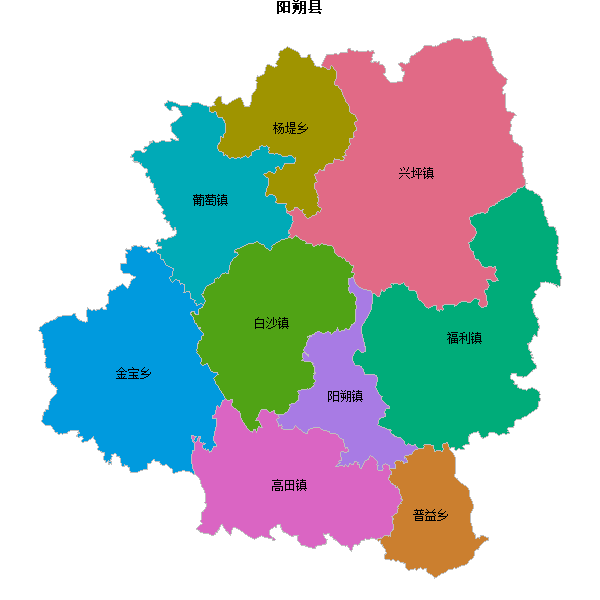 阳朔县乡镇地图shp数据WGS84坐标系.shp