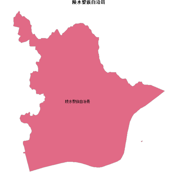 陵水黎族自治县地图shp数据WGS84坐标系.shp