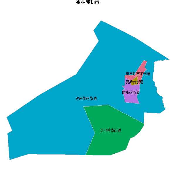 霍林郭勒市乡镇地图shp数据WGS84坐标系.shp