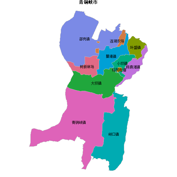 青铜峡市乡镇地图shp数据WGS84坐标系.shp