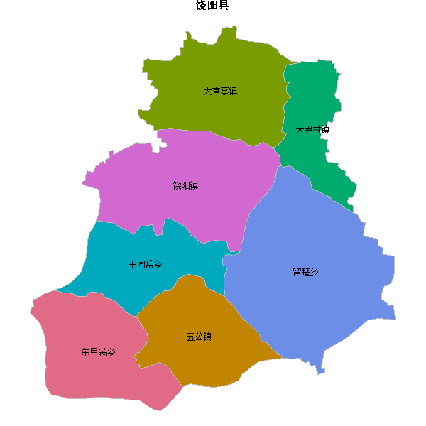 饶阳县乡镇地图shp数据WGS84坐标系.shp