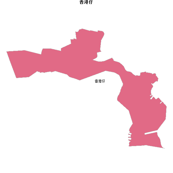 香港仔乡镇地图shp数据WGS84坐标系.shp