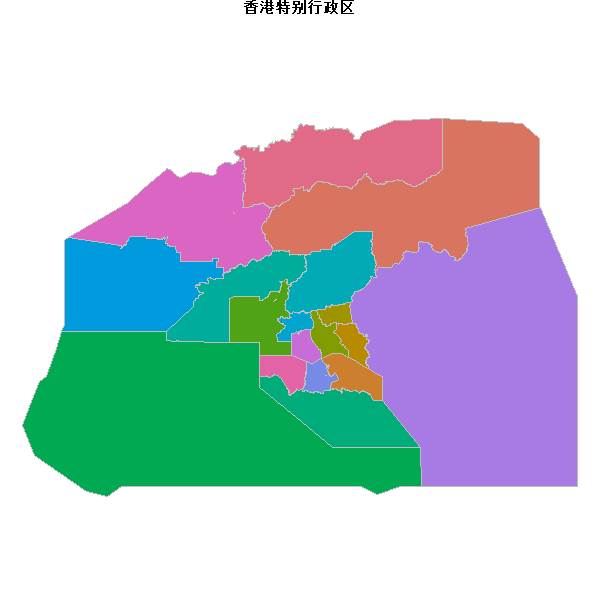 香港特别行政区地图shp数据WGS84坐标系.shp