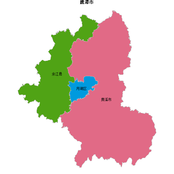 鹰潭市地图shp数据WGS84坐标系.shp