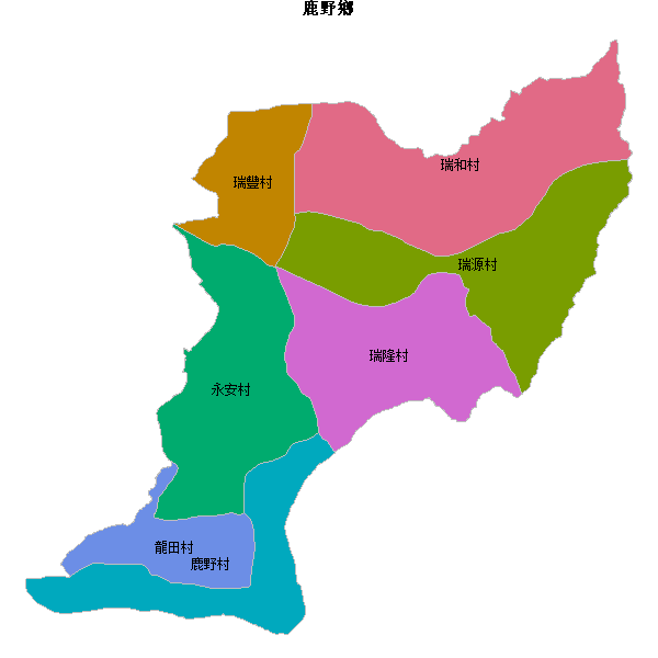鹿野鄉乡镇地图shp数据WGS84坐标系.shp