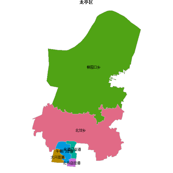 龙亭区乡镇地图shp数据WGS84坐标系.shp