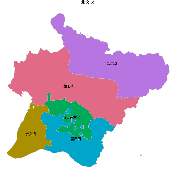 龙文区乡镇地图shp数据WGS84坐标系.shp