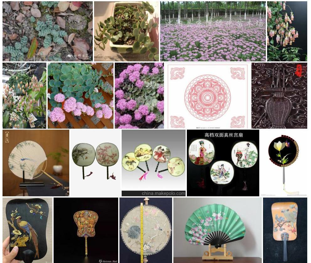 圆扇八宝照片和图片/