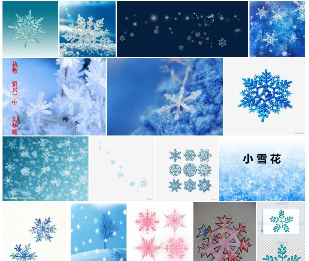 小雪花照片和图片/