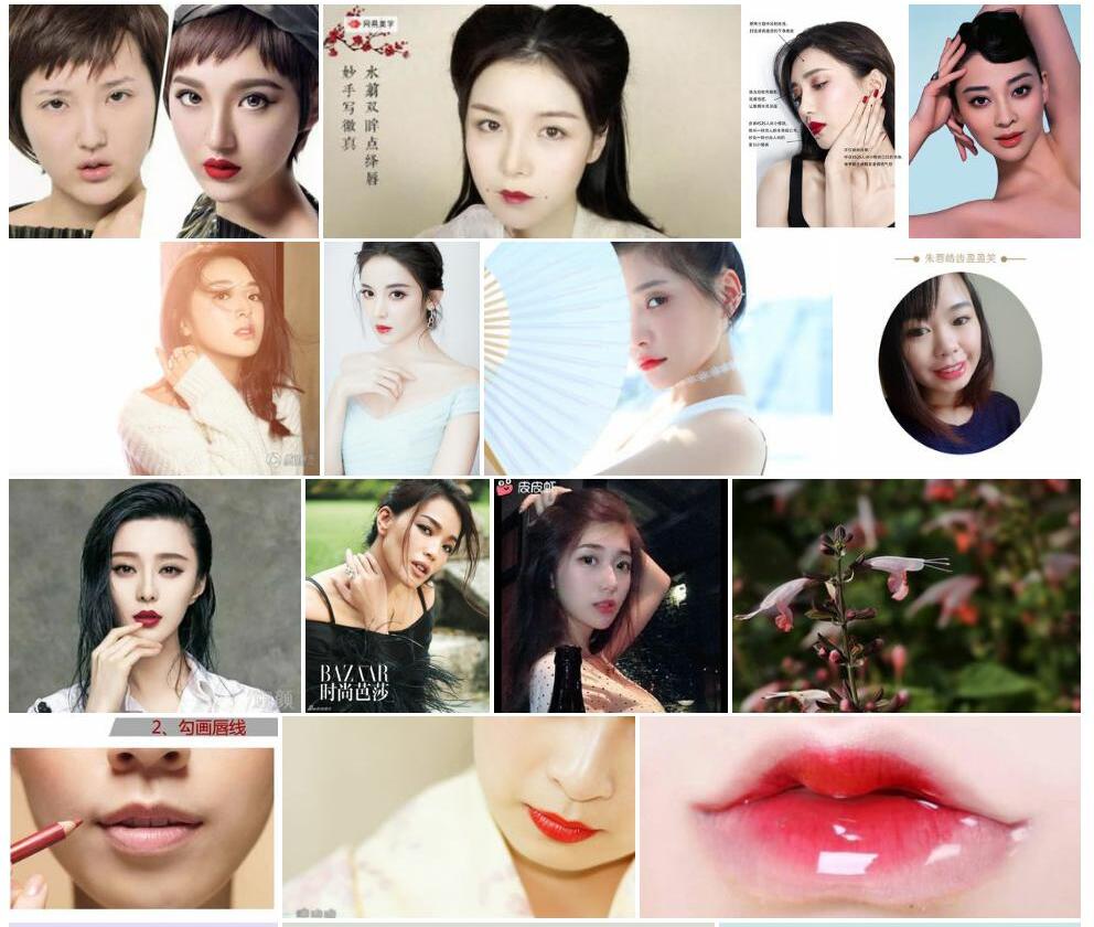 朱唇照片和图片/