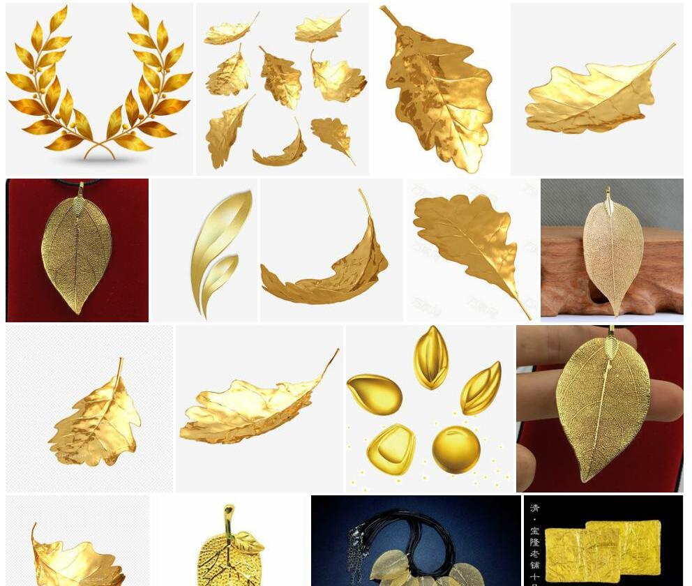 金叶子照片和图片/
